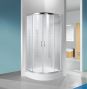 Wersja kabiny prysznicowej w kolorze srebrny błyszczący z sitodrukiem W14