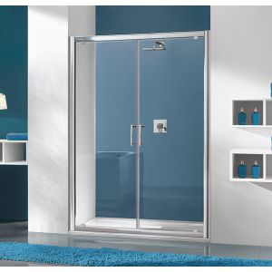 Wersja kabiny prysznicowej w kolorze srebrny matowy z wypełnieniem W0