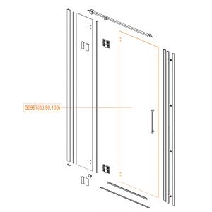 Door glass - safety glass sheet