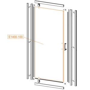 Moveable element - safety glass sheet flat