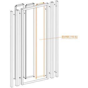Internal moveable element - safety glass sheet