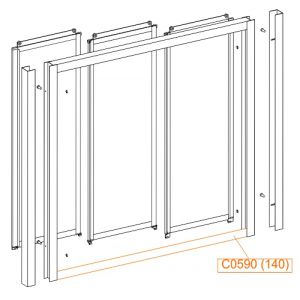 Bent frame horizontal profile
