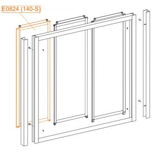 External moveable element - safety glass sheet