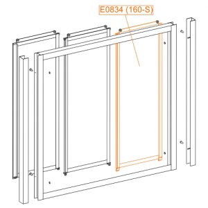 Internal moveable element - safety glass sheet