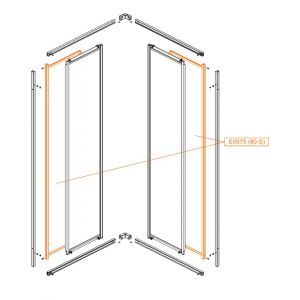 Fixed element - safety glass sheet