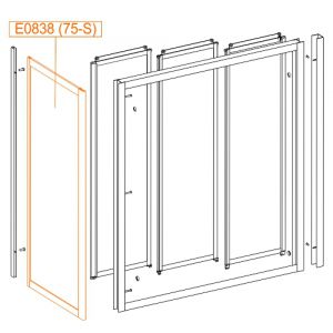Fixed element SS2 - safety glass sheet