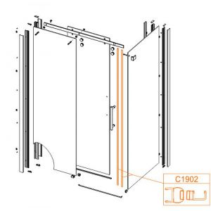 Door magnetic seal - a set (2 pieces)