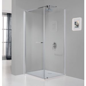 Wersja kabiny prysznicowej w kolorze srebrny błyszczący