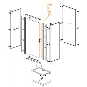 Door magnetic seal - a set