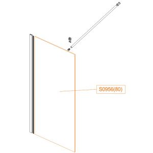 Fixed wall - safety glass sheet