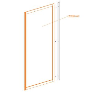 Fixed element - safety glass sheet
