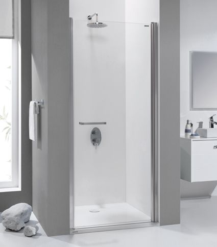 Shower enclosure - version: silver gloss colour 