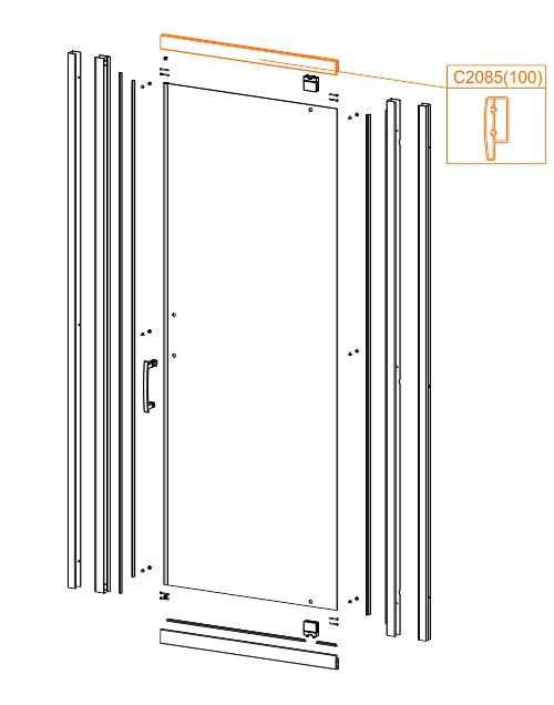 Spare part - Straight bearing profile