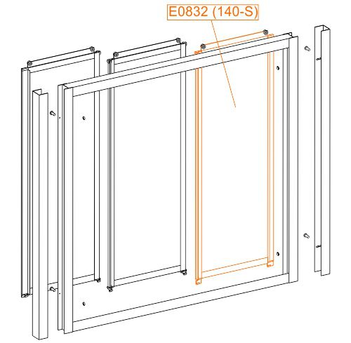 Spare part - Internal moveable element - safety glass sheet
