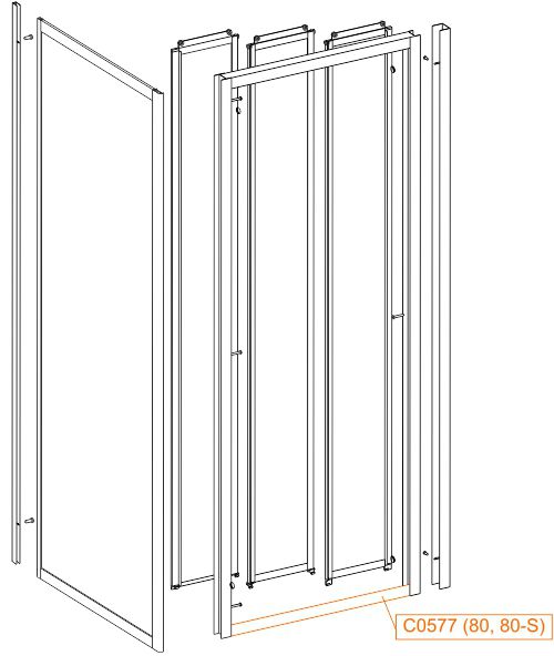 Spare part - Bent frame horizontal profile