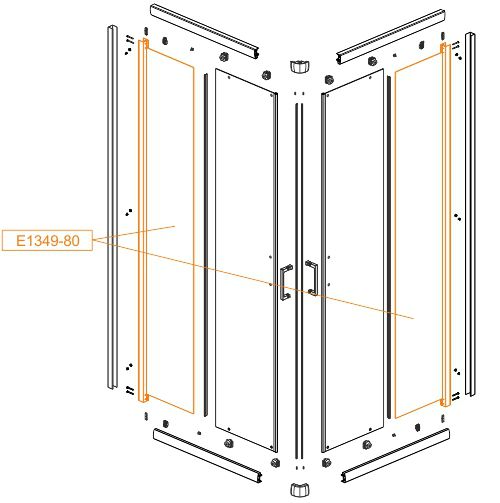 Spare part - Fixed element - safety glass sheet