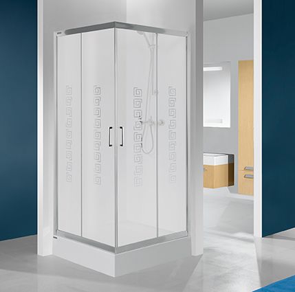 Shower enclosure - version: silver gloss colour and W14 printscreen