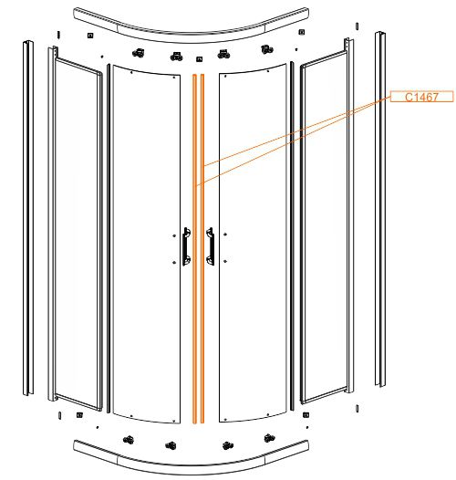 Spare part - Door magnetic seal