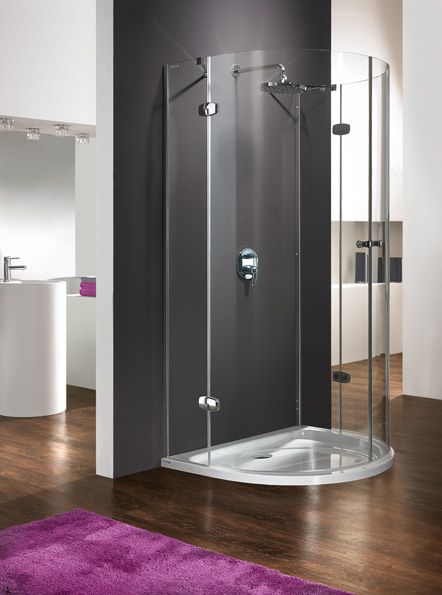 Wersja kabiny prysznicowej w kolorze chromowanym z wypełnieniem W0