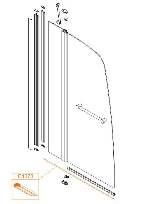 Spare part - Bottom aluminum profile