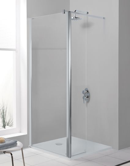 Shower enclosure - version: silver gloss colour 