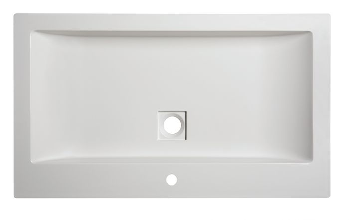 Rectangular countertop washbasin - Unb-M/SPACE