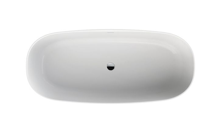 Fuerta Mineral oval freestanding bathtub made of mineral cast 