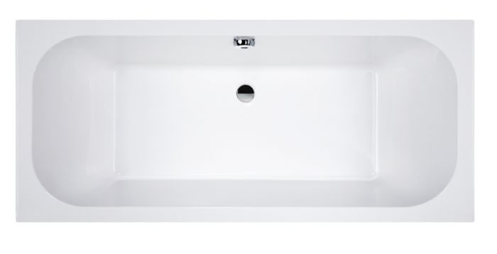 Rectangular bathtub with two-sides backrest - WPdo/FREE