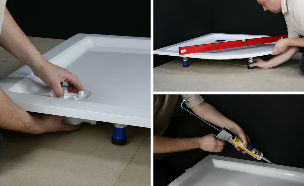 How to install a shower tray?