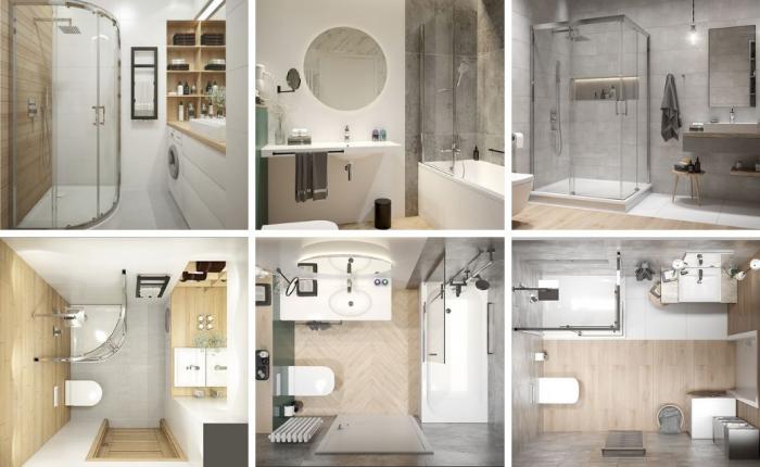A bathroom in an apartment building - plan a stylish little space