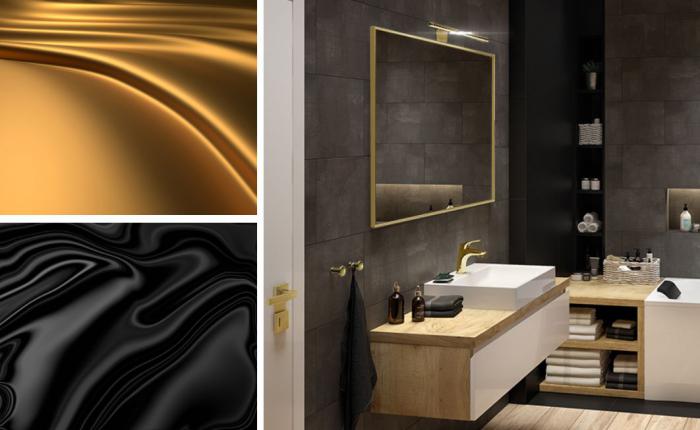 Black and gold bathroom - inspirations