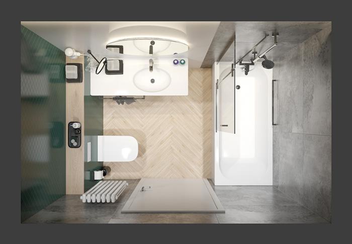 Mała łazienka 2w1- kąpiel w wannie i pod prysznicem możliwa!  