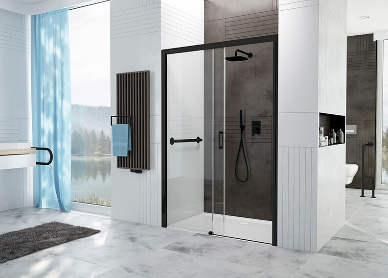 Drzwi prysznicowe Freezone w wydaniu eleganckiej czerni!