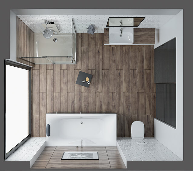Drewno w łazience to praktyczne i estetyczne rozwiązanie